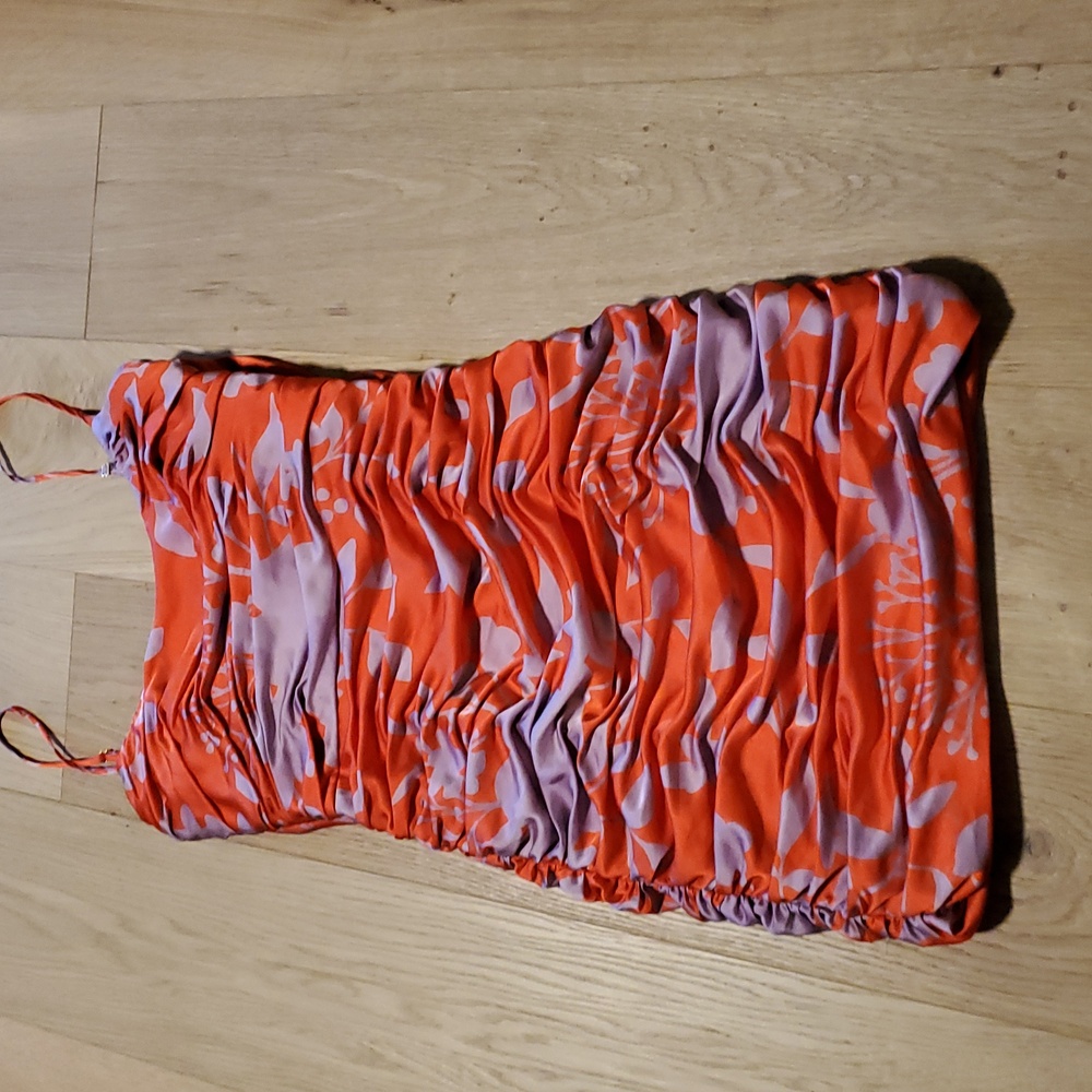Hutch Reggie Bow Satin Mini Dress Size 2